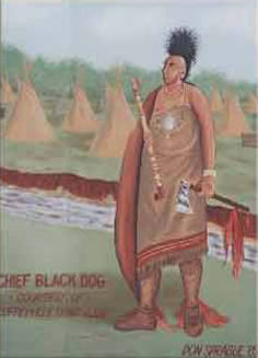 Chief Black Dog mural