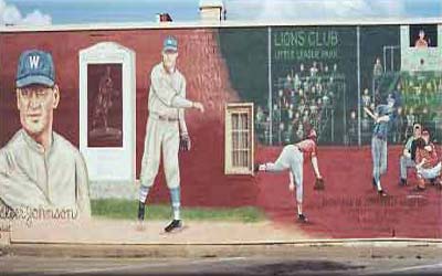Walter Johnson/little league mural